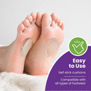 Gel Ball of Foot Cushions - Reusable Clear Gel Metatarsal Pads - 1/4" Thick 5