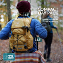 Water Buffalo Sherpa 22L Hiking Hydration Backpack, 2L Bladder | Canopy | Medium — 5