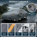 GUNHYI 16 Layers Car Cover Waterproof All Weather for Sedan Heavy Duty — 3
