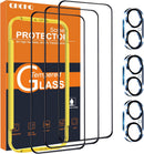 QHOHQ iPhone 16 Screen Protector + Camera Lens Protector, 3+3 Pack photo 1