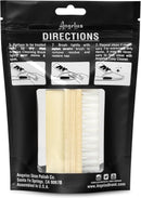 Angelus Suede & Nubuck Cleaner Kit - 1 Cleaning Eraser Block and 1 Nylon Bristle Brush - Eliminates Stains, Removes Spots, Restores Nap - for Leather Suede Shoe, Handbags, Jackets, Boots, Furniture — 5