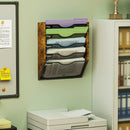 Ironwood Hanging Wall File Organizer, 5 Pocket Mesh Mail Organizer Wall Mounted with Nametag Label, Wall File Holder for Office Home School, Magazine Rack for Mail Paper Document Organization, Black — 3