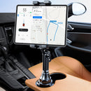 Miracase [Upgraded Version] Cup Phone Holder for Car, Universal Adjustable Long Neck Car Phone Mount Cradle Friendly Compatible with iPhone Samsung Google and All 4.0-7.0 inches Smartphones | Black-Tablet Mount photo 1