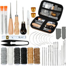 Leather Sewing Kit, Professional Leather Repair Kit with Upholstery Thread, Sewing Awl Hand Sewing Punch Stitching Needles for Craft DIY Tool (A Style) — 1