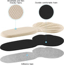 Adhesive Back of Heel Cushion Pads, Heel Grips Inserts for Too Big Loose Shoes,4pcs-Beige+4pcs-Beige — 4
