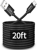 CLEEFUN Long USB C Cable 20ft, USB to USB-C Charging Cable Type C Charger 1