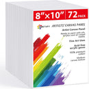 Simetufy 72 Pack 8 x 10 inch Canvas Boards for Painting Flat Canvas Panels | 8"x10" - 72 pack — 1