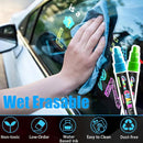 Celepen Window Chalk Markers for Cars Glass Washable, 8 Colors Jumbo Liquid Chalk Marker Pens with 10mm 3 in 1 Nib Wide Tip, Chalkboard Markers Car Window Paint Pen for Auto, Mirror, Poster | 8 pcs Standard 10 mm — 3
