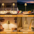 Kakanuo Gold Rechargeable Table Lamp, Cordless Battery Operated Lamp Set — 5