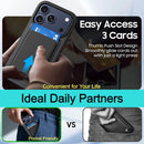 Magnetic for iPhone 18 Pro/17 Pro Wallet Case, Black photo 5