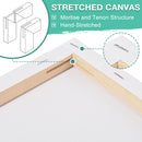 ESRICH Stretched Canvas for Painting, 16 Pack 8x8 Square Canvases for Painting Primed Acid-Free Blank Canvases,Painting Canvas for Beginners, Artists for Oil,Acrylic Paint, Pouring Painting. | 8x8in-16P — 3