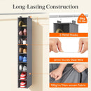 Lifewit 8 Section Hanging Shoe Storage Organizer for Closet Foldable, Gray — 3