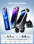 Lamicall Bike Phone Holder Motorcycle Mount - One-Hand Operation, Lockable — 3