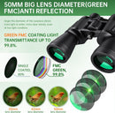 20x50 High Powered Binoculars for Adults, Waterproof Compact Binoculars with Low Light Vision for Bird Watching Hunting Camping Travel Cruise Hiking Sports Stargazing, Christmas Birthday Gifts for Men — 5