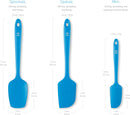 DI ORO Silicone Spatula Set - 600F Heat Resistant, 3-Pc Blue — 5