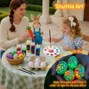 Shuttle Art Outdoor Acrylic Paint Set, 36 Colors 2oz/60ml Waterproof Acrylic Paint with 10 Brushes 1 Palette, Rich Pigmented Paints for Artists, Beginners on Rocks, Wood Crafts, Garden Statues — 2