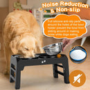COMESOON Elevated Dog Bowls, 4 Height Adjustable Raised Bowl Stand with 2…