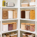 ComSaf Glass Storage Containers with Bamboo Lids 1.6/4.6 Qt 2 Pack