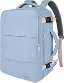 Taygeer Travel Backpack for Women, TSA Carry On Backpack with Shoe Pouch | Large | Powderpurple — 1