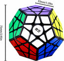Megaminx Speed Cube, 3x3x3 Pentagonal Speed Cube Dodecahedron Magic Cube Puzzle Black — 2