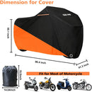 SUNPIE Motorcycle Cover Waterproof Outdoor for Kawasaki Road Glide Fat Boy