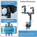 ILKCC Rearview Mirror Phone Holder for Car, 360° Rotating and Retractable Multifunctional Rear View Phone Mount, Upgraded Four Corners Fixed Anti-Shake Fit All Smartphones & Bigger Vehicle photo 4