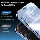 QHOHQ for iPhone 18 Pro Screen Protector, 9H+ Tempered Glass, 3+3 Pack photo 4