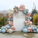 Zesliwy Gender Reveal Balloons Garland Kit, Dusty Pink Blue Sand White | Dusty Blue Pink — 1