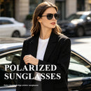 KUGUAOK Polarized Aviator Sunglasses for Women Men Sports Style UV400 Protection Running Sun Glasses Vintage Trendy Shades | Black+leopard+green Frame Red+purple — 2