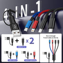 4 in 2 Multi Charging Cable, USBA/C Charging Cords for Multiple Devices 2