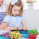 Stencil Drawing Kit for Kids, 25 Pcs Plastic Drawing Stencils with 400+ Shapes, Great Birthday Gift for Boy Girl — 5
