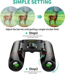 POLDR 12X25 Small Pocket Binoculars Compact for Adults — 4