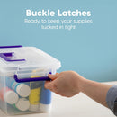 IRIS USA Storage Bins with Lids |Made in USA| 5 Qt - (6-Pack) - Clear — 2