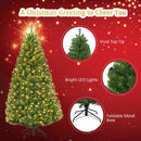 COSTWAY 5 FT Pre-lit Christmas Tree, Artificial Holiday Xmas Tree — 2