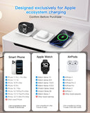 Charging Station for Apple Multiple Devices - 3 in 1 Foldable Magnetic Wireless Charger Dock - Travel Charging Pad for iPhone 17 16 15 14 13 12 Pro Max Plus Watch & Airpods photo 4