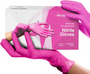 FifthPulse Fuchsia Hot Pink Nitrile Disposable Gloves -3 Mil Medical Exam Nitrile Gloves -Powder and Latex Free — 1