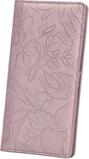 FALAN MULE Ultra Slim Thin Wallet for Women Bifold Leather RFID Blocking Designer Credit Card Holder