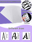 30 Pc Letter Stencil for Painting 4 x 7 in Plastic Number Alphabet Template — 3