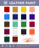 Colorful Leather Paint Set for Shoe,18 Colors 1oz for Leather Projects - Classic-1 Fl Oz (Pack of 18) — 2