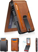 Wallet for Men, Mens Minimalist Wallet 9-13 Cards, Slim Compact RFID Wallet