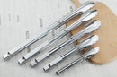 HINMAY Stainless Steel Serving Tongs Grilling Tongs for Cooking Camping Barbecue (12-Inch 3 Pieces) — 5