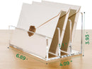 3 Compartments Clear Acrylic Mail Holder – Vertical Letter Sorter & Multifunction Desk Organizer for Bills, Documents, Notebooks – Modern Office/Home Envelope File Rack — 2