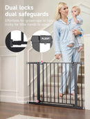 29.5-40.5" Baby Gate for Stairs, Dog Gate for Doorways, Walk Thru Auto Close…