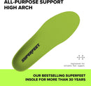 Superfeet All-Purpose Support High Arch Insoles (Green) for Active Lifestyle…