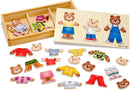 Melissa & Doug Bear Family Dress-Up 45-Piece Wooden Puzzle Set — 1