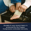 Copper Compression Arch Support Sleeves. Targeted Compression for Plantar Fasciitis Symptoms, Pain, Flat Feet & High Arches. Breathable Support for Men & Women - Black | Black - Regular - 1 Pair — 5