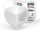 BNX N95 Mask NIOSH Certified MADE IN USA Particulate Respirator Protective Face Mask (10-Pack, Approval Number TC-84A-9315 / Model H95W) White — 1