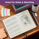 A5 Journaling Notebook, Hardcover Lined journal for Women Men writing, Note Taking, Personal Diary, 320 Pages 100GSM Thick Paper, Leather Cover Note book for School Office Supplies, 5.7'' X 8.4'' | 11.Purple — 6