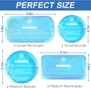 Tutmyrea Ice Packs for Injuries Reusable, 8 Pack Soft Gel Pack, Hot and Cold Compress, Ice Pack for Kids Boo Boo, Cold Packs for Injuries, Migraines, First Aid, Pain Relief, Wisdom Teeth — 5