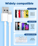 15 FT iPhone Charger Cord Extra Long, [Apple MFi Certified] Lightning Cable 5M, 2.4A Long iPhone Charger Cable Fast Charging Cable 15 Foot for iPhone 14/14pro/13/12/11/11Pro/X/XR/XS Max/8-White 7